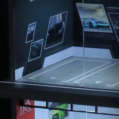 1:64 Hot Wheels / Diecast LED Parking Car Garage Show Case Diorama