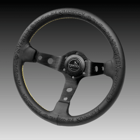 Vertex King of Vertex Black Steering Wheel - Infamous Legends